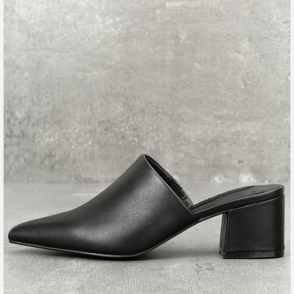 Sleek Black Mules for Effortless Style
